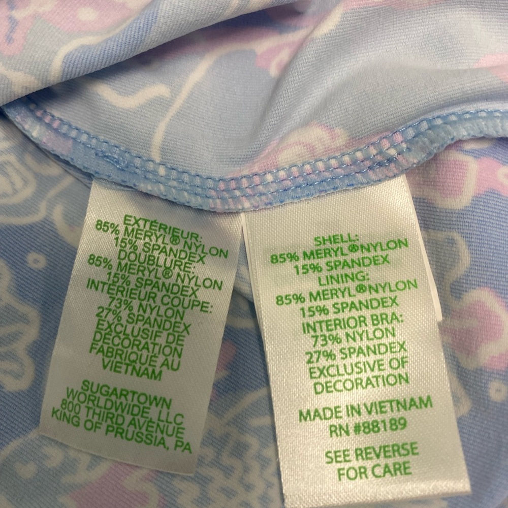 Lily Pulitzer Blue and Pink Artistic Tank Top - Picture 5 of 7